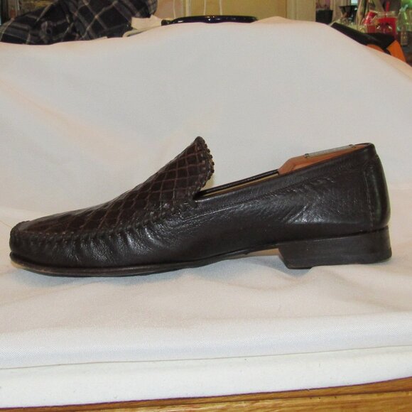 Mezlan Brown Genuine Crocodile Loafers/Moccasins Size 12 Made in Spain EUC - Picture 5 of 13
